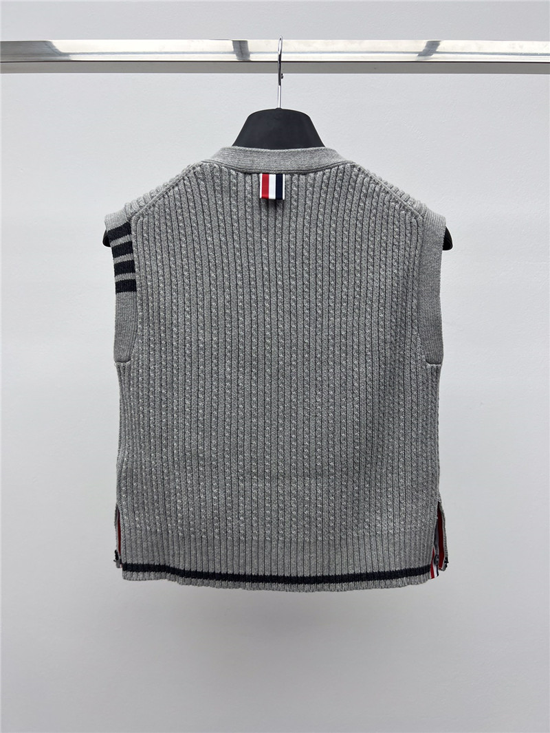 Thom browne V-neck vest replica clothing sites
