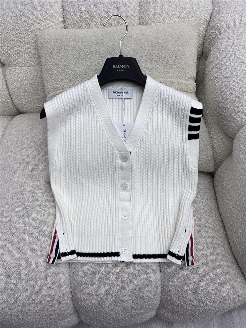Thom browne V-neck vest replica clothing sites