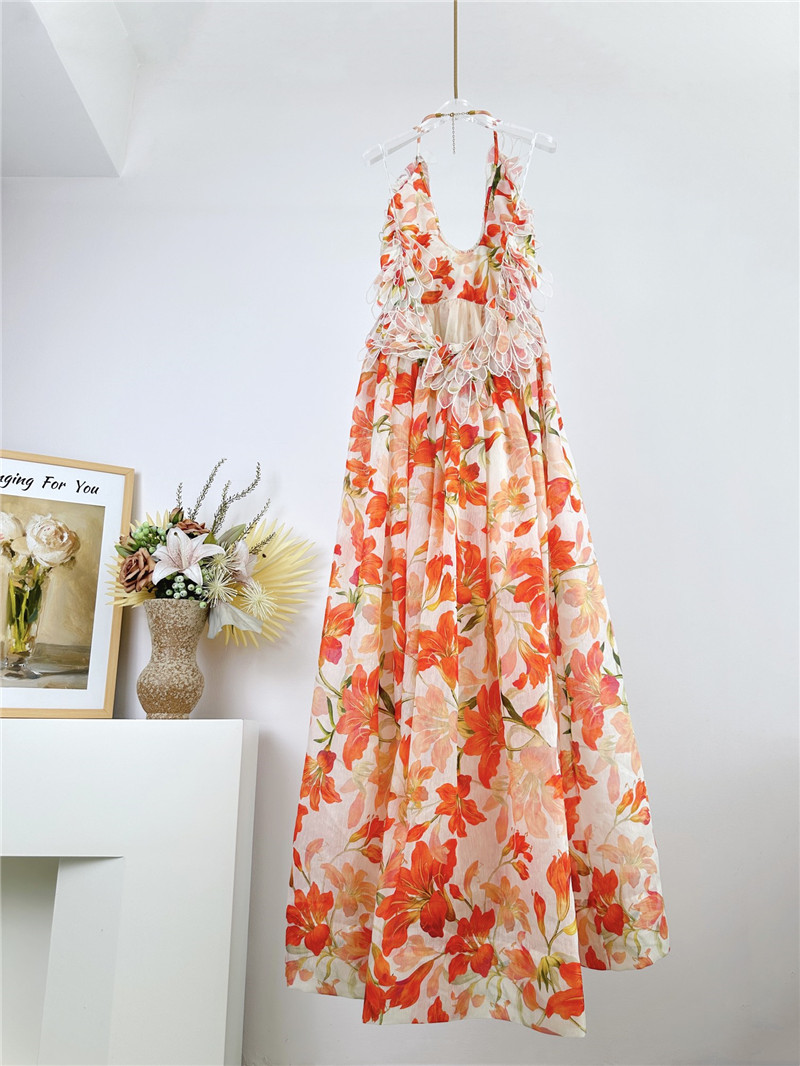 zimm U-line long dress replica d&g clothing
