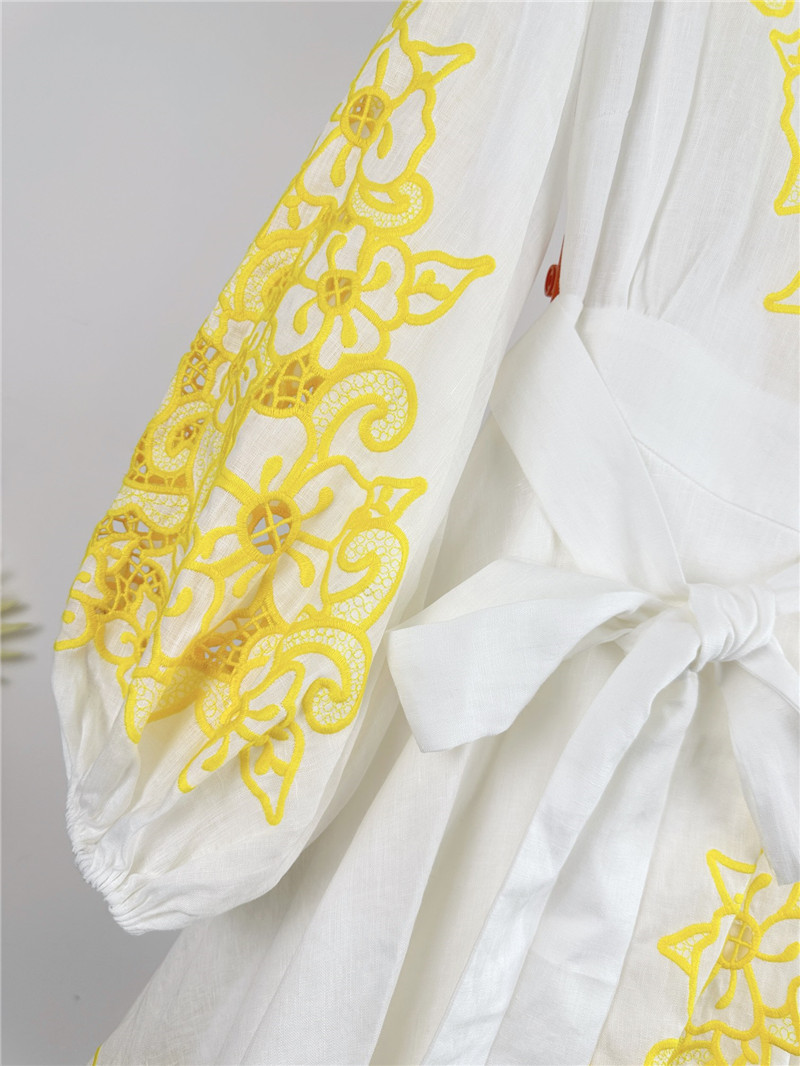 zimm embroidery detail mini dress replica designer clothes