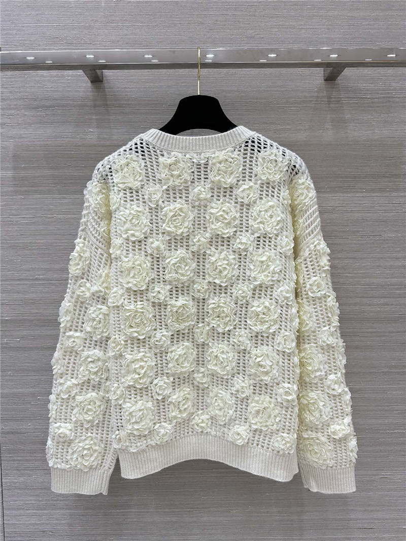 Ce1i*e 3d flower knitted top replica clothes