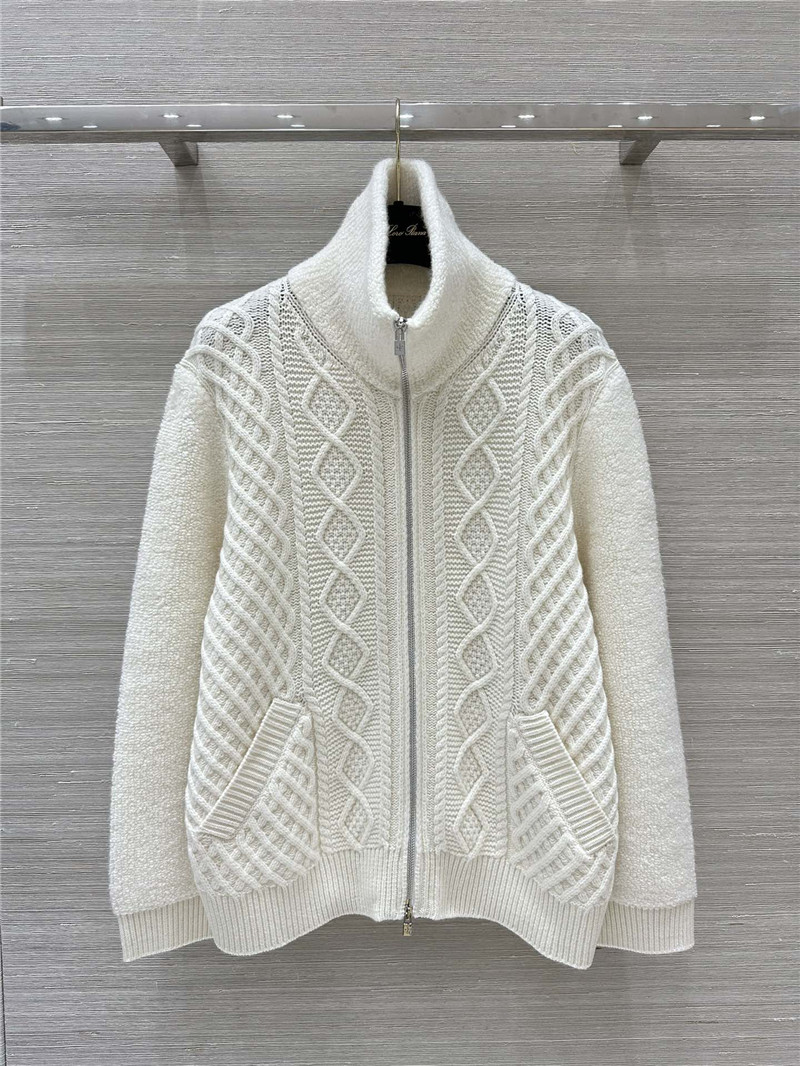 L0r0 P1ana small lapel cashmere coat replica clothing sites