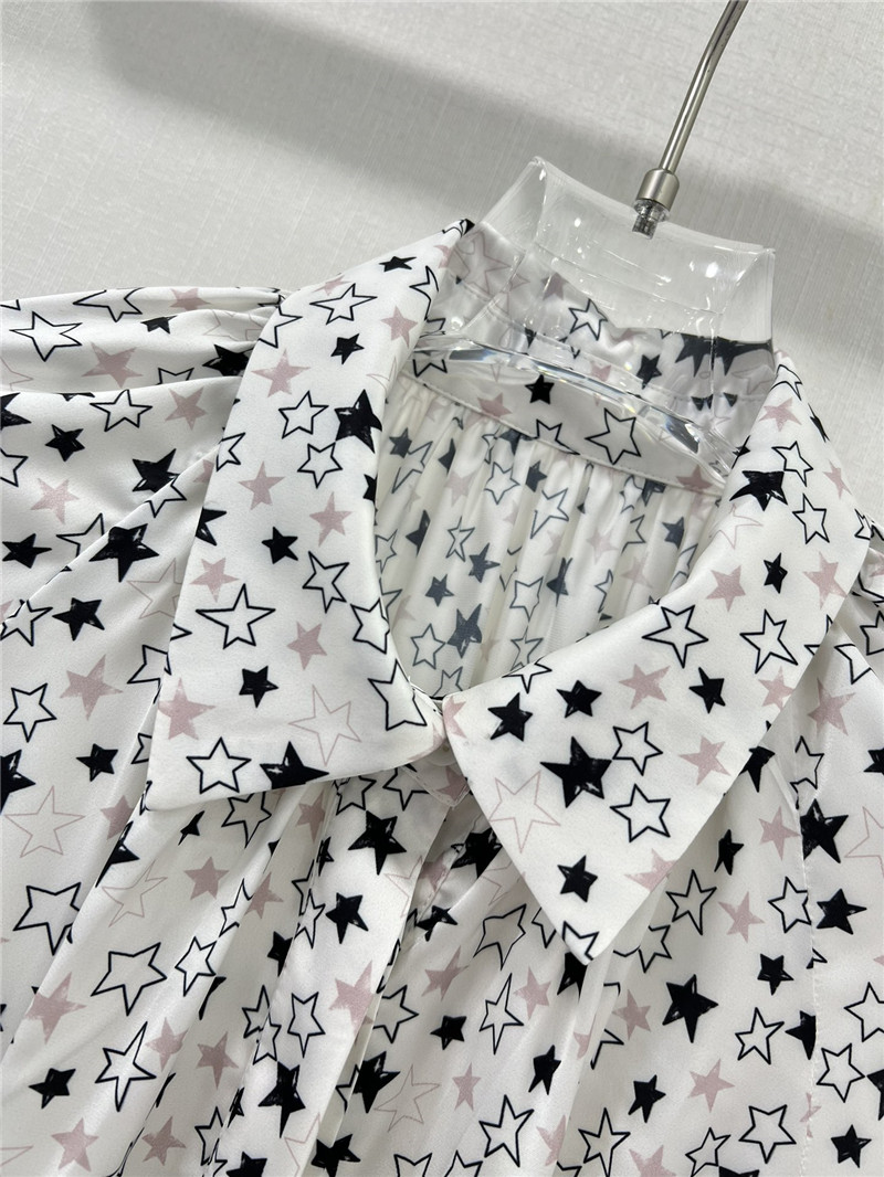 Vanitoo printed long-sleeved dress replica d&g clothing