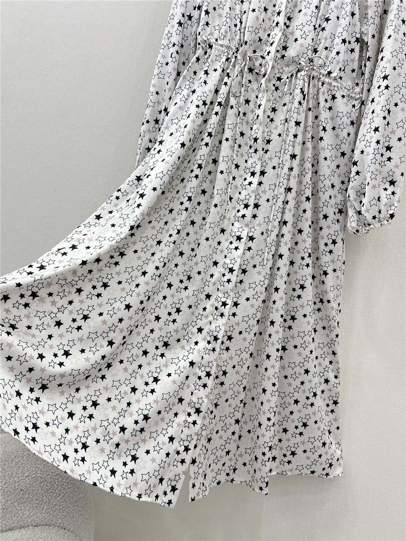 Vanitoo printed long-sleeved dress replica d&g clothing