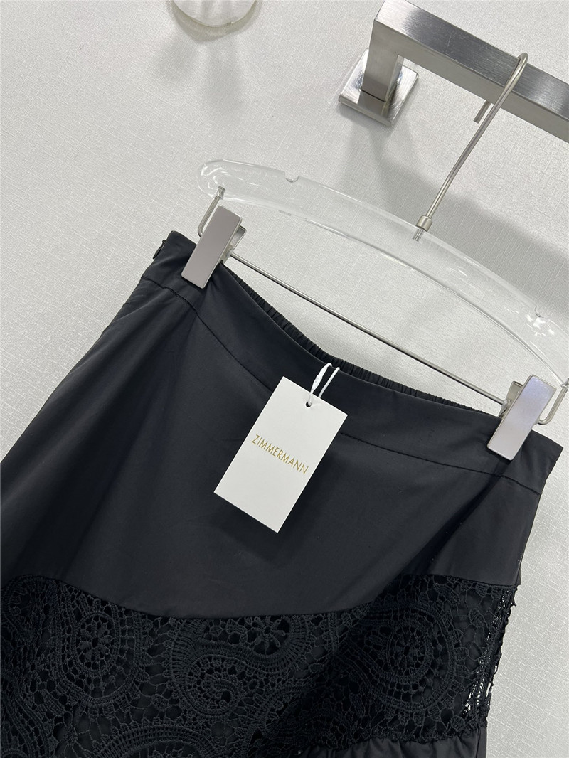 Zimm water-soluble lace patchwork irregular skirt replica clothes