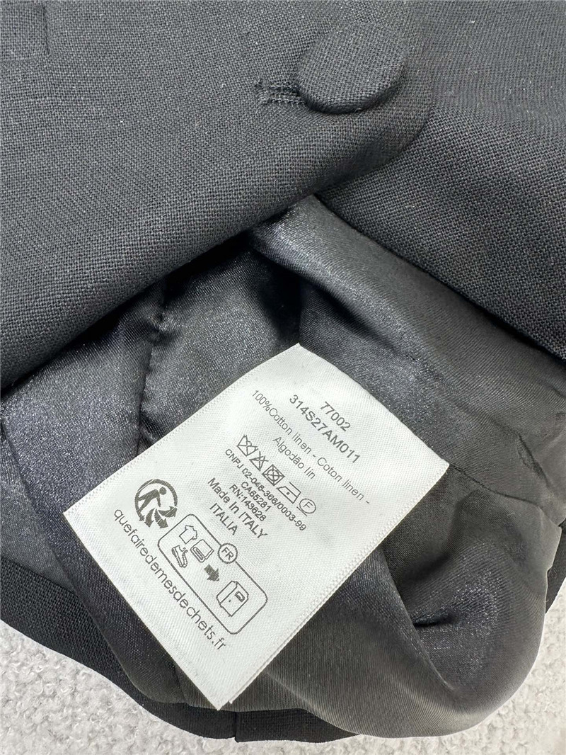 D10r v-neck vest skirt cotton and linen suit replica clothing