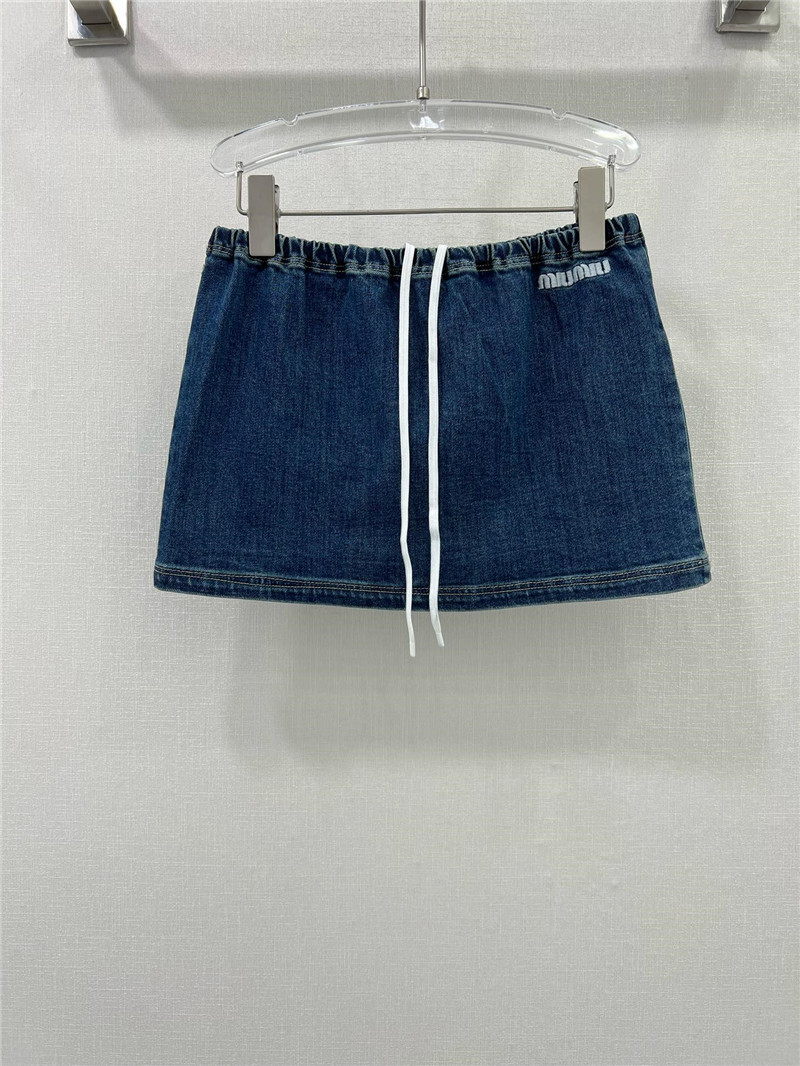 M1um1u new denim skirt replica designer clothes
