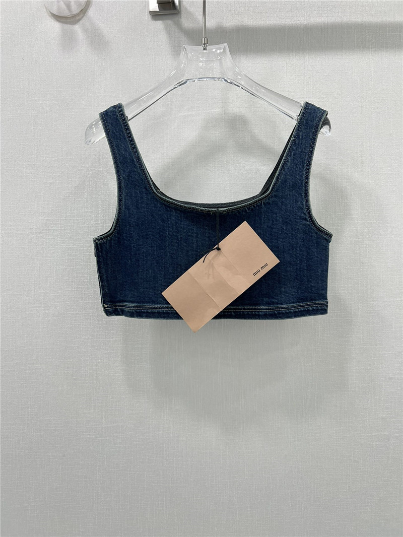 M1um1u layered vest replica d&g clothing