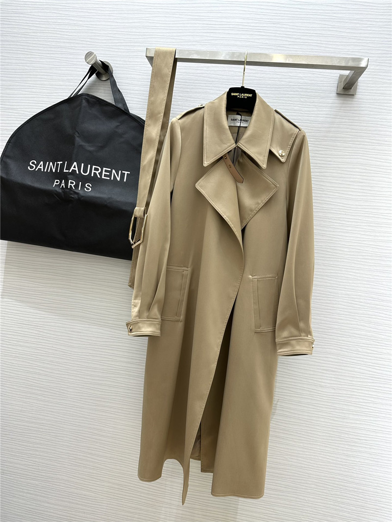 Y51 matte silhouette long trench coat replica d&g clothing