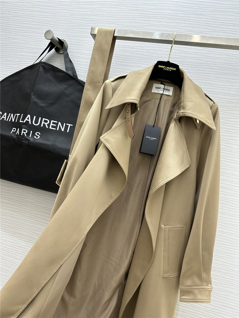 Y51 matte silhouette long trench coat replica d&g clothing
