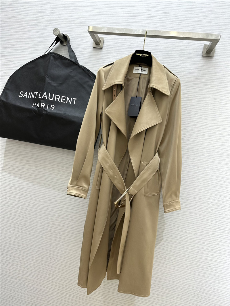 Y51 matte silhouette long trench coat replica d&g clothing
