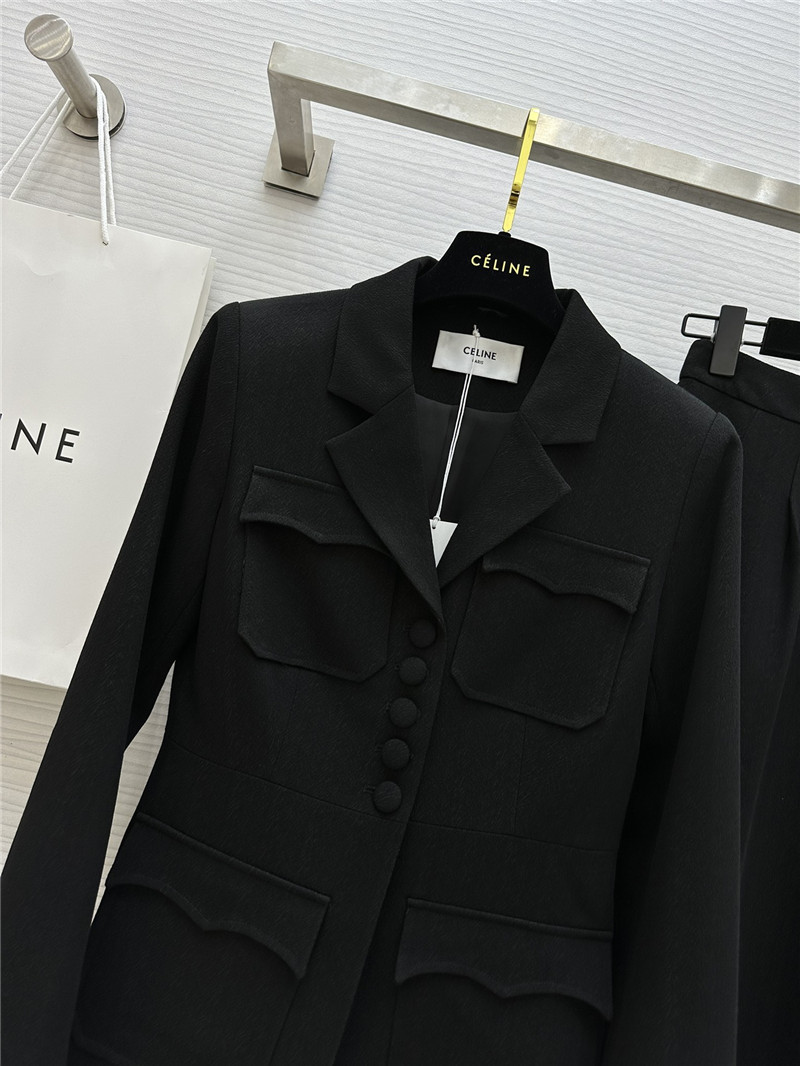 Ce1i*e high-end suit jacket + skirt set replica designer clothes