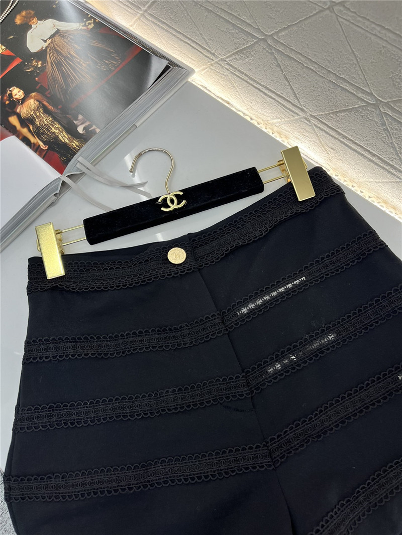 Ch**el heavy double c lace shorts replica clothes