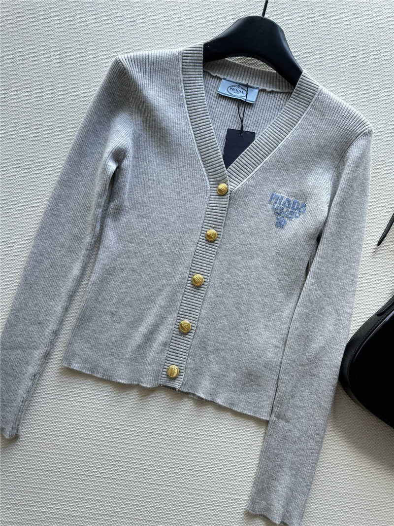 Pra*a new cardigan replica clothes