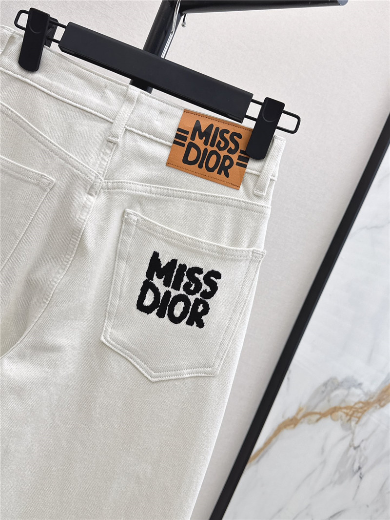 D10r letter print decoration design jeans replicas clothes