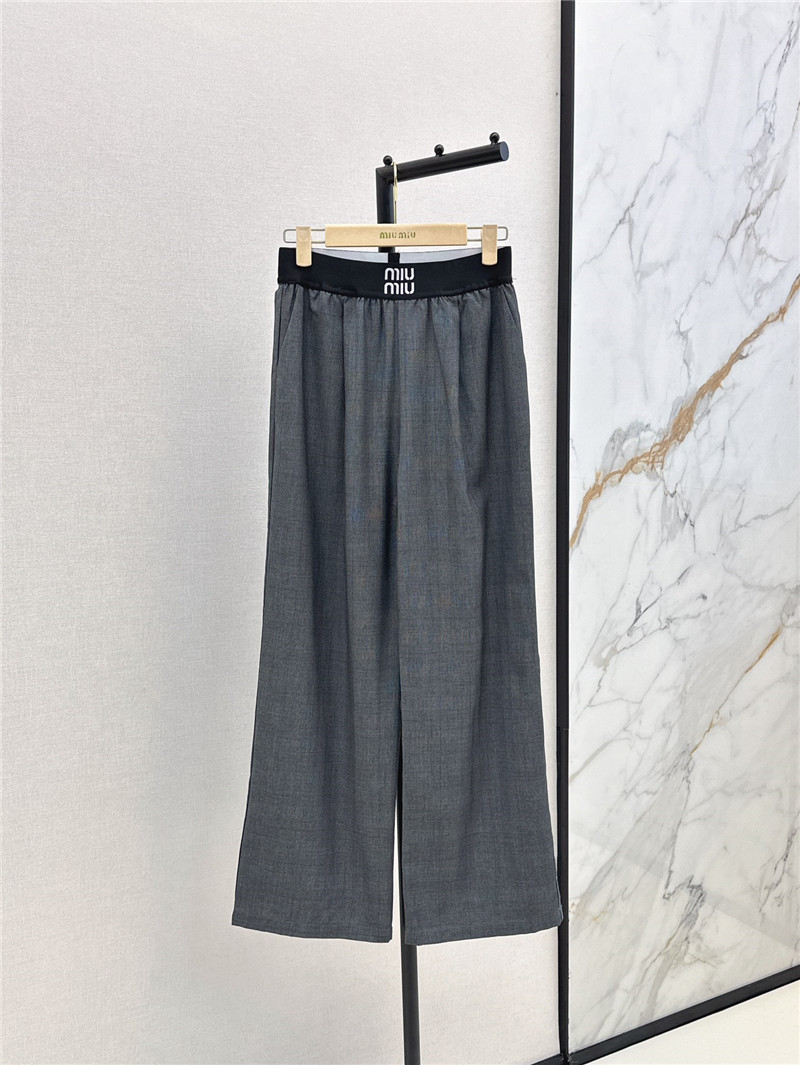 M1um1u new webbing straight trousers replica d&g clothing