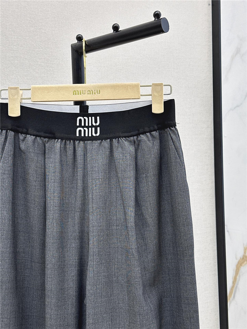 M1um1u new webbing straight trousers replica d&g clothing