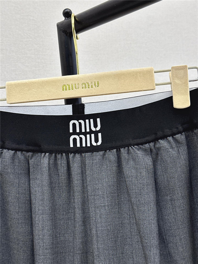 M1um1u new webbing straight trousers replica d&g clothing