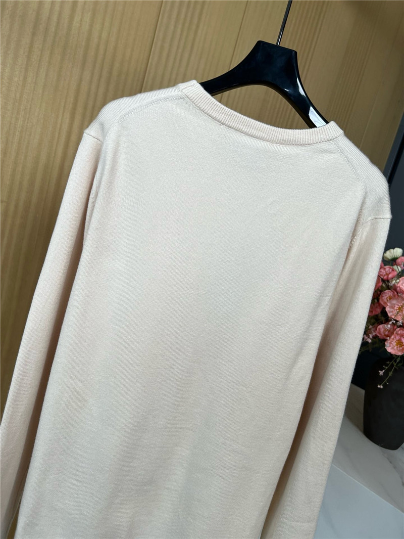 Gvc*1 horsebit intarsia round neck wool sweater replica clothes