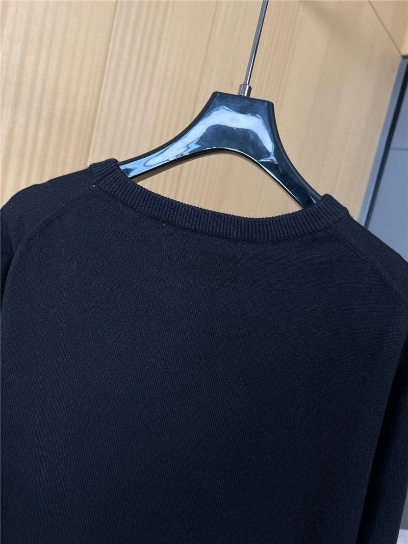 Gvc*1 horsebit intarsia round neck wool sweater replica clothes