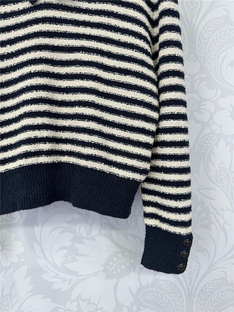 D10r navy collar striped sweater replicas clothes