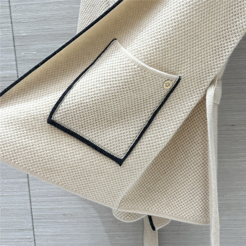 L0r0 P1ana pure cashmere curly tie coat replica clothes