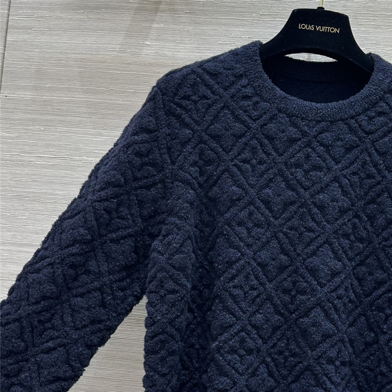 l0vis Vvtt0n lv monogram round neck top replica clothing