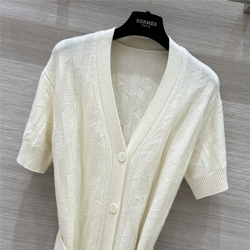 H**me5 classic v-neck cashmere long cardigan replica clothes