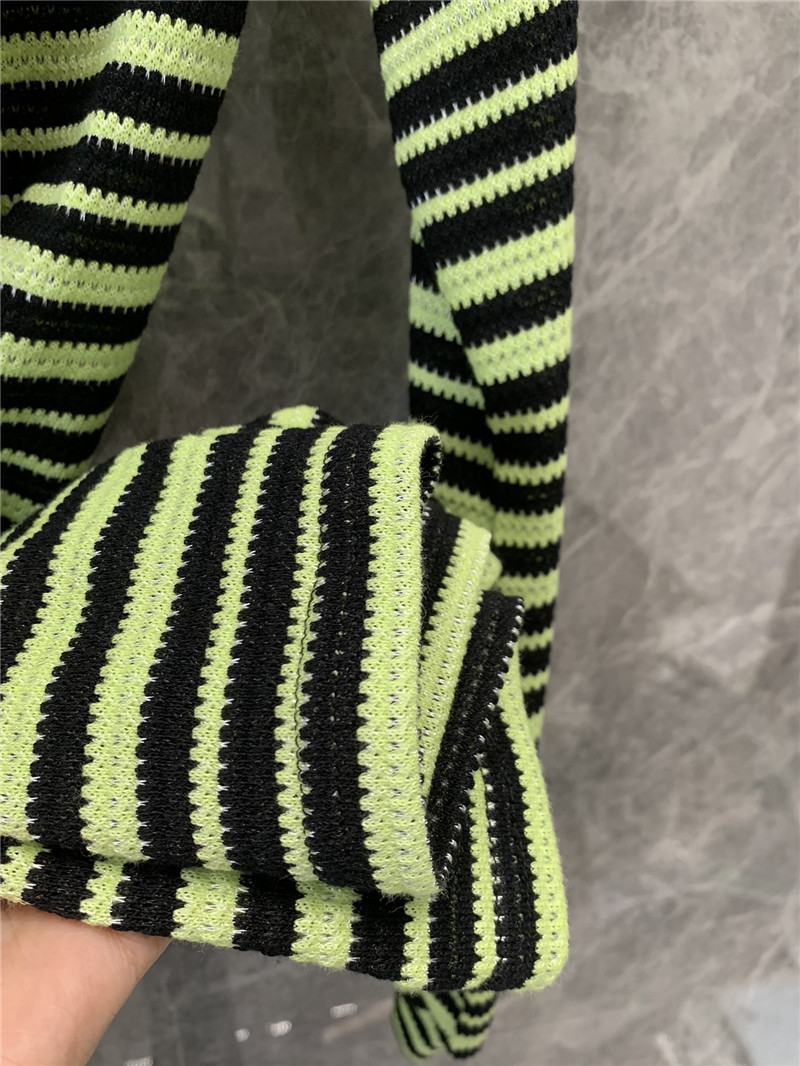 M1um1u striped long-sleeved t-shirt replica clothing sites