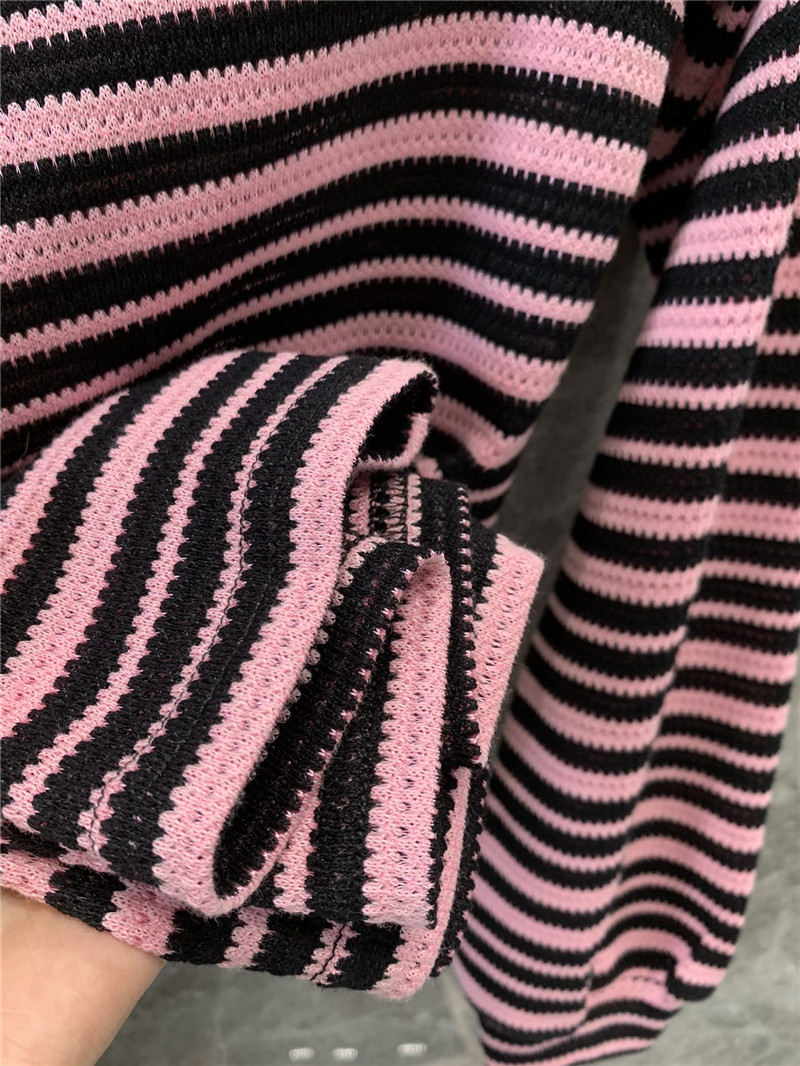 M1um1u striped long-sleeved t-shirt replica clothing sites