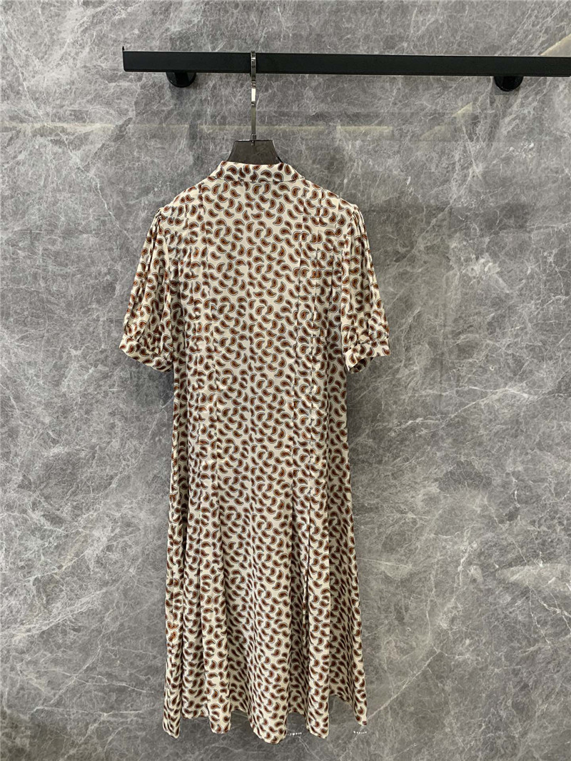 M1um1u v-neck pleated dress replica clothing