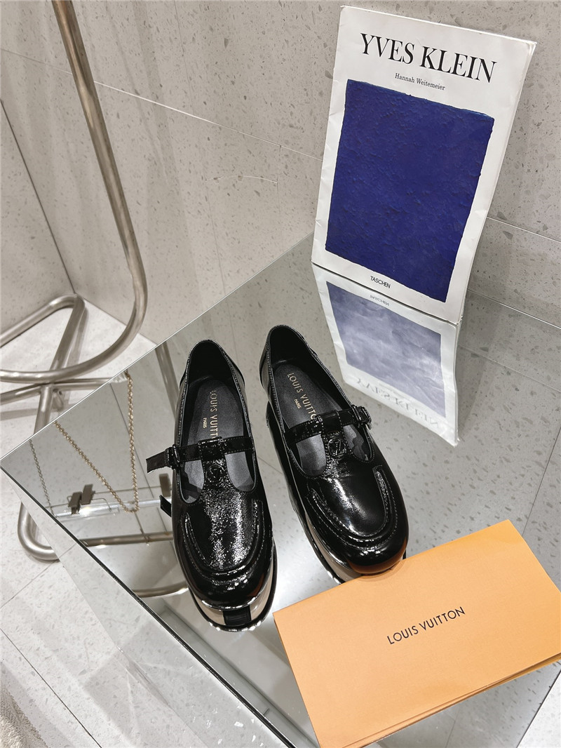 LV Dandy Mary Jane Black Patent Leather