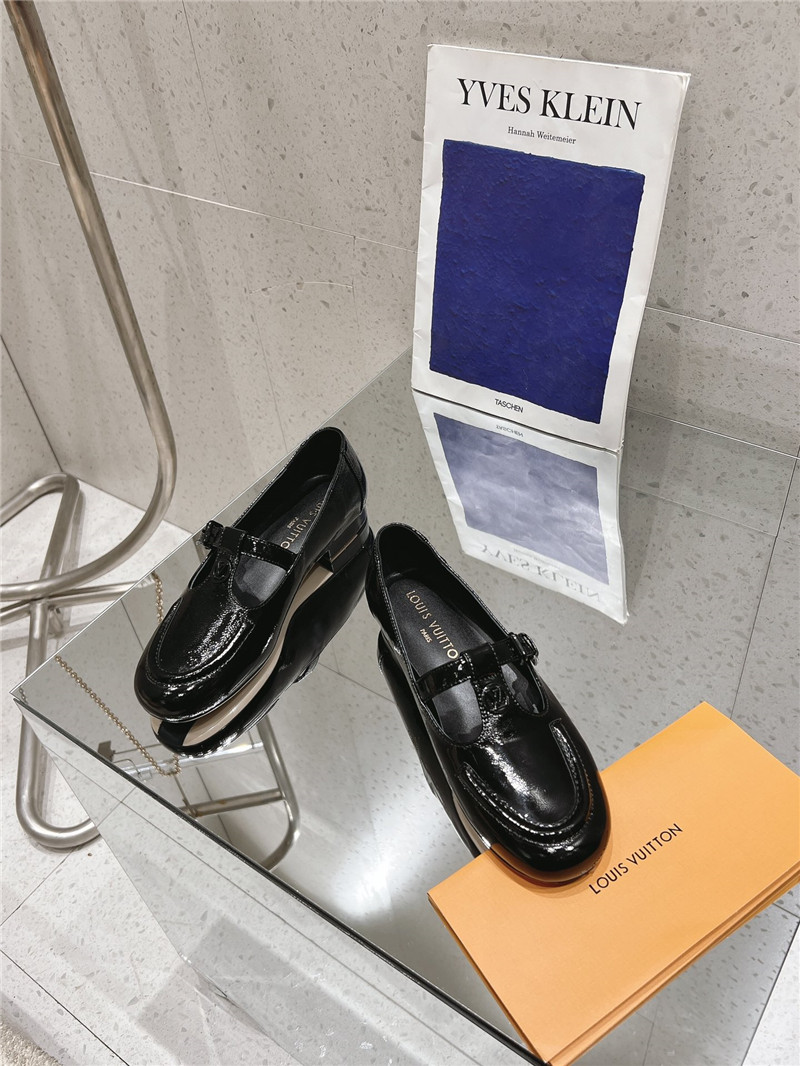 LV Dandy Mary Jane Black Patent Leather