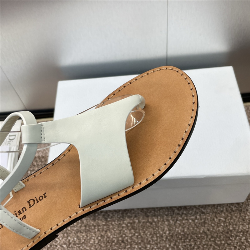 D10riviera D10r sun thong sandal white calfskin