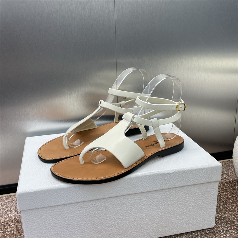 D10riviera D10r sun thong sandal white calfskin