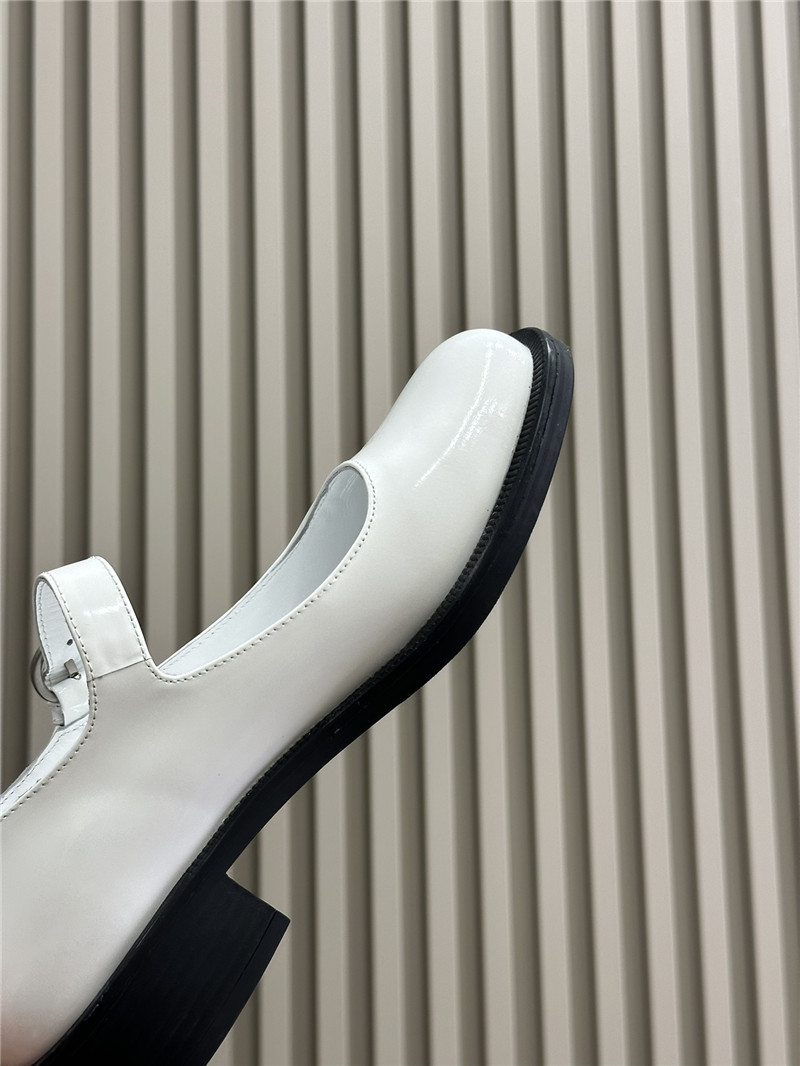 Miu Miu White Patent Leather Mary Jane Shoes