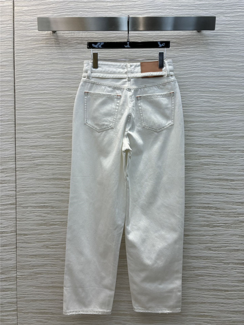 acne studios belted denim straight pants replicas clothes
