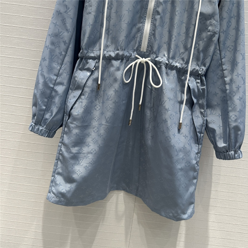 l0vis Vvtt0n lv hooded trench dress replicas clothes