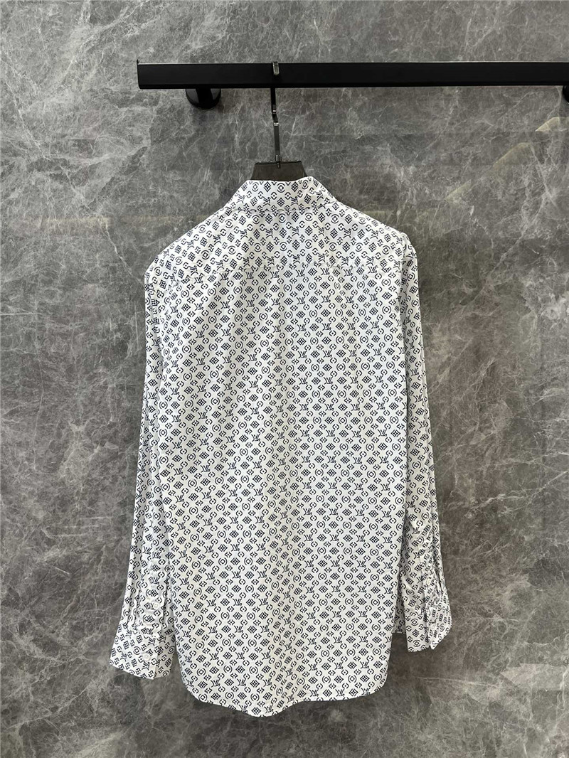 l0vis Vvtt0n lv letter print long sleeve shirt replicas clothes