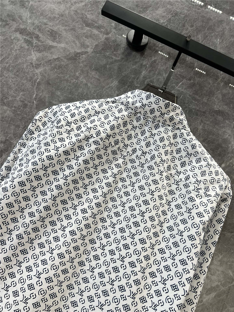 l0vis Vvtt0n lv letter print long sleeve shirt replicas clothes