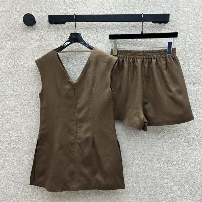 Va1e*ntin0 vest + shorts two-piece set replicas clothes