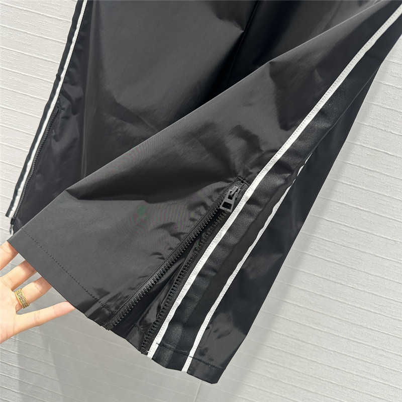 D10r black nylon casual trousers replica designer clothes