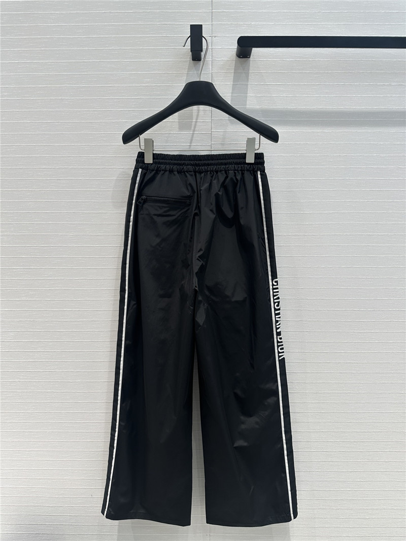 D10r black nylon casual trousers replica designer clothes