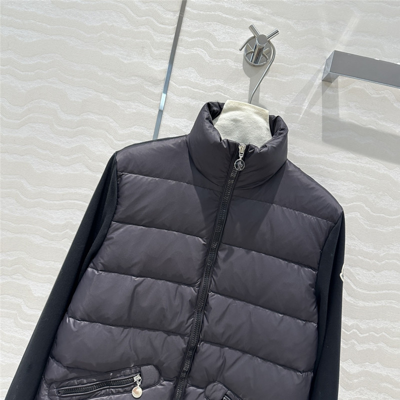 Moncler sweatshirt knitted patchwork down jacket replicas clothes