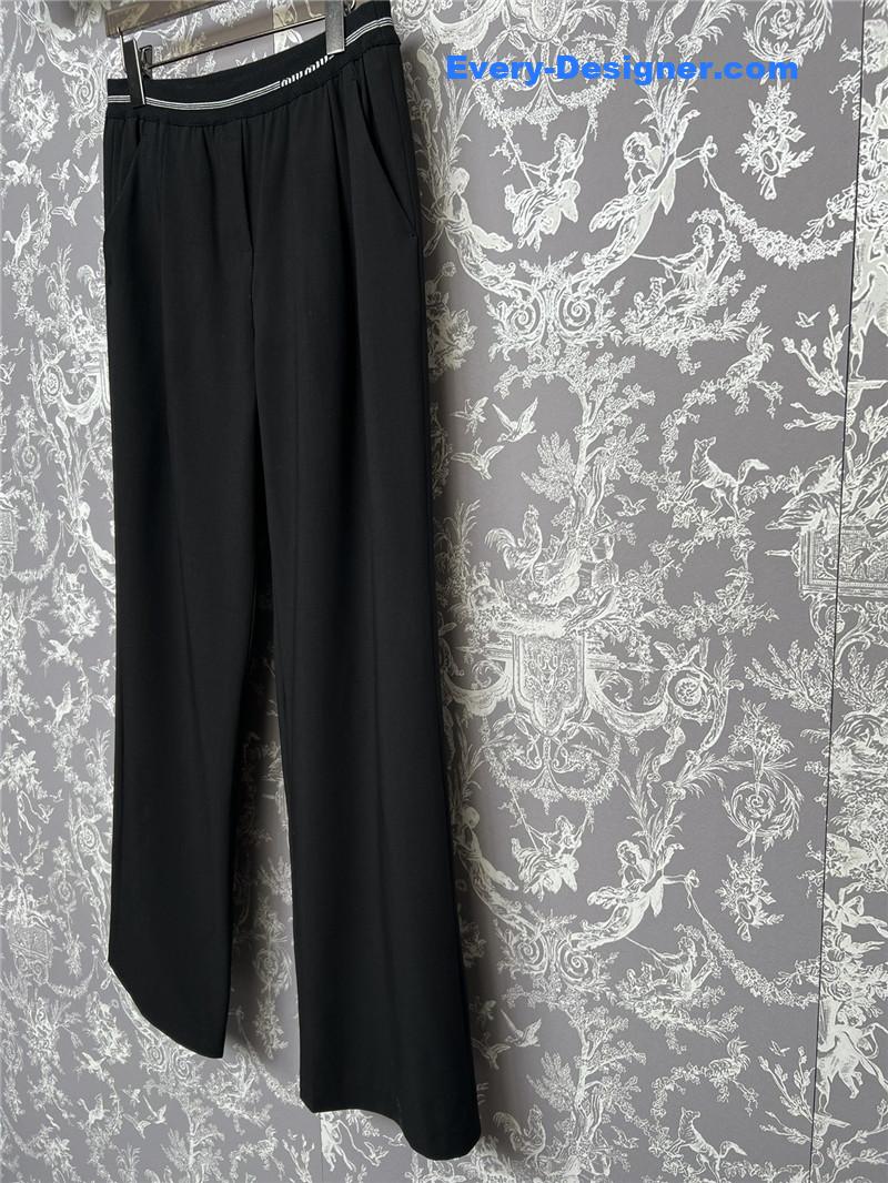 M1um1u high waist wide leg trousers replica clothing sites