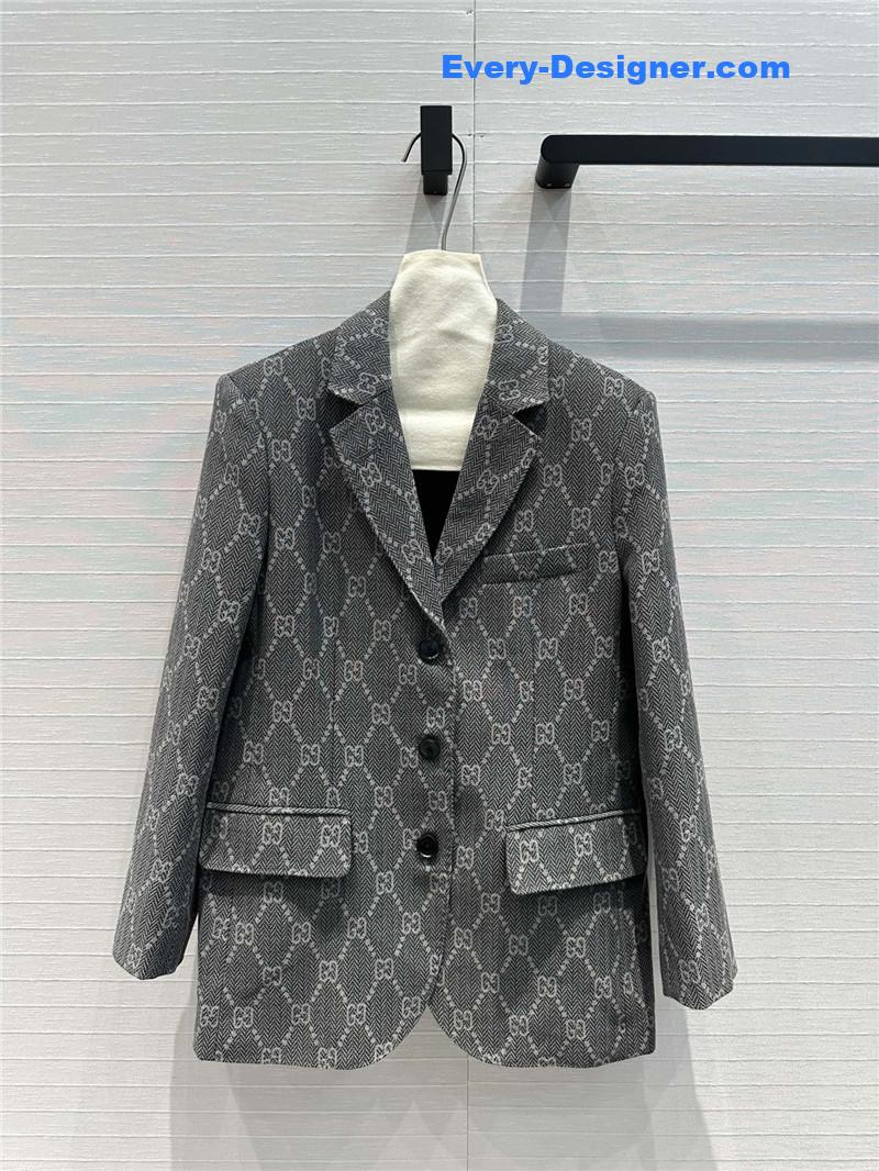 Gvc*1 double g jacquard suit jacket replicas clothes