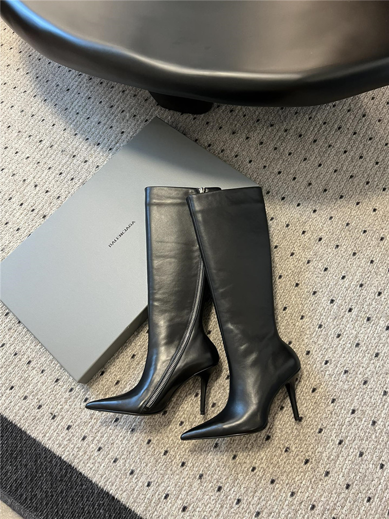 Ba1en*iaga witch keen high boots in black