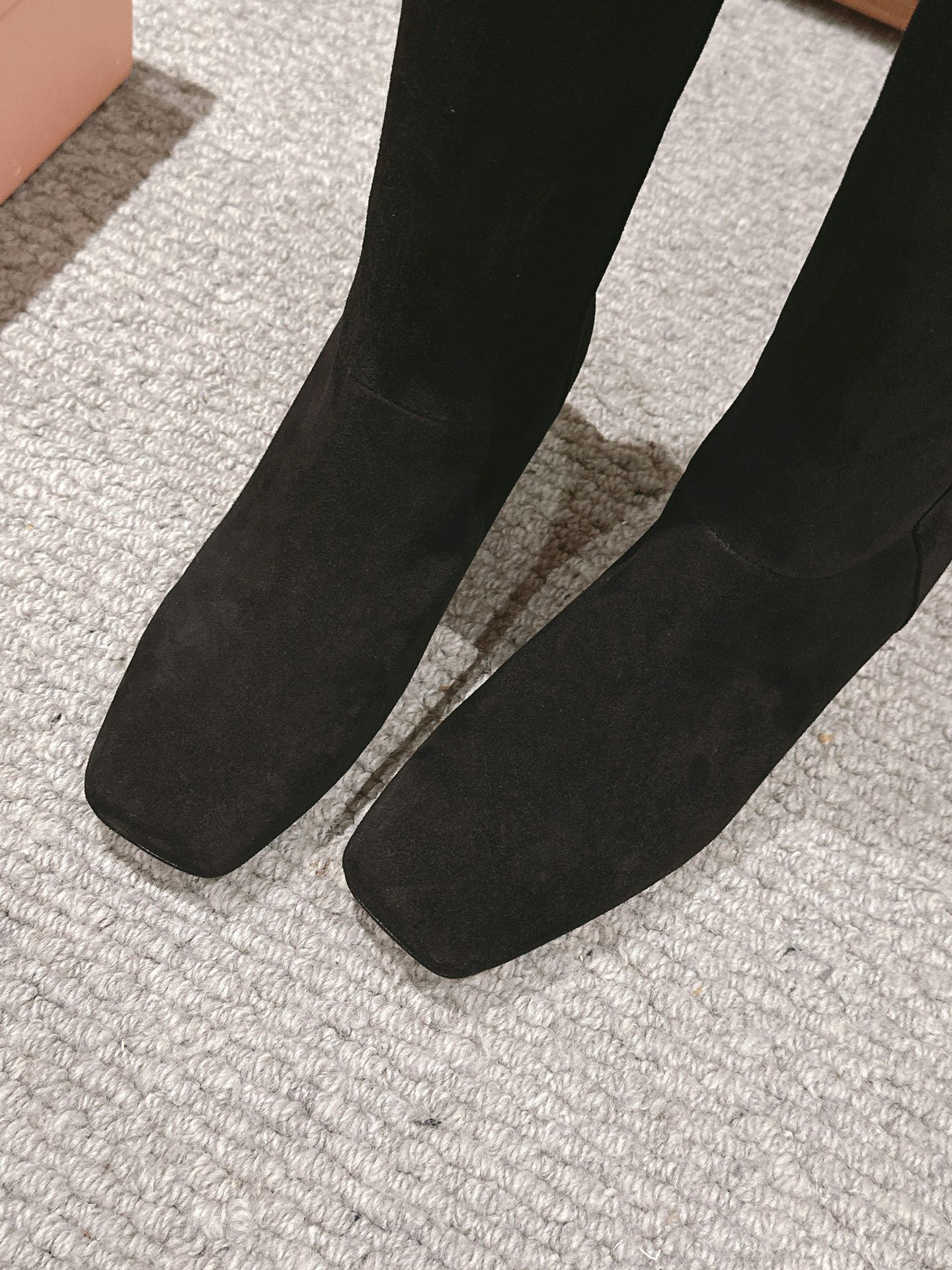 Miu Miu High Knee Black Suede Boots