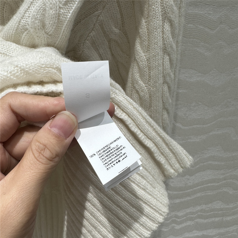 BC lapel cable knit cashmere sweater replica designer clothes