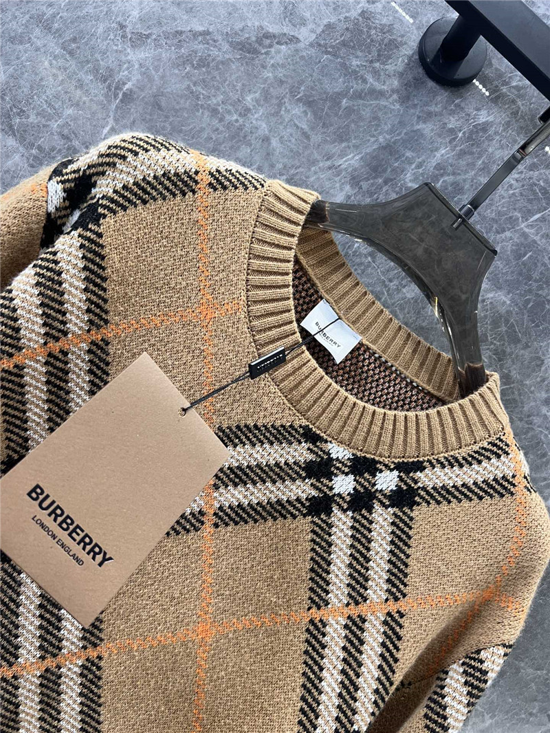 Bv*b*rry check pullover knit sweater replica d&g clothing